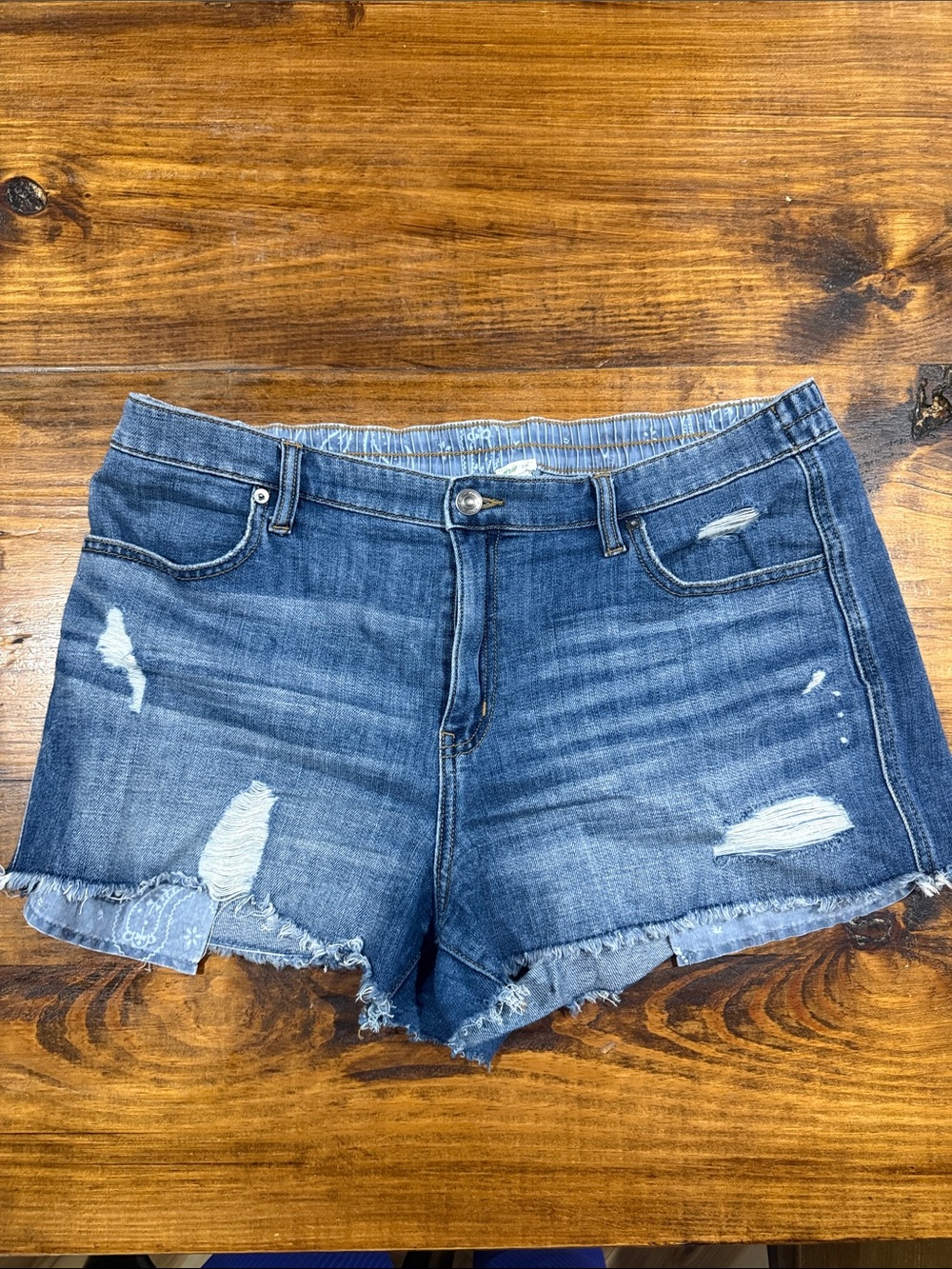 Aerie Distressed Denim Shorts